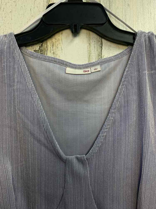 NWT SO Tops Size L LILAC LONG SLEEVES TOP/VELVET BODY SUIT