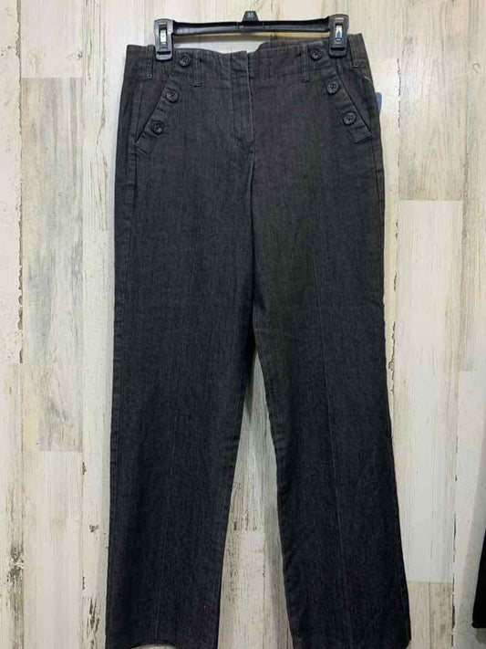 Size 8 SANDRO BOTTOMS Black JEANS Solid WIDE LEG Pants