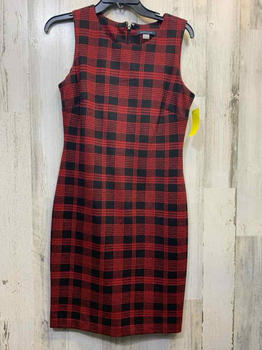 PRE-OWNED TOMMY HILFIGER Dresses and Skirts Size 4 RED/BLACK Plaid SHEATH Dress/