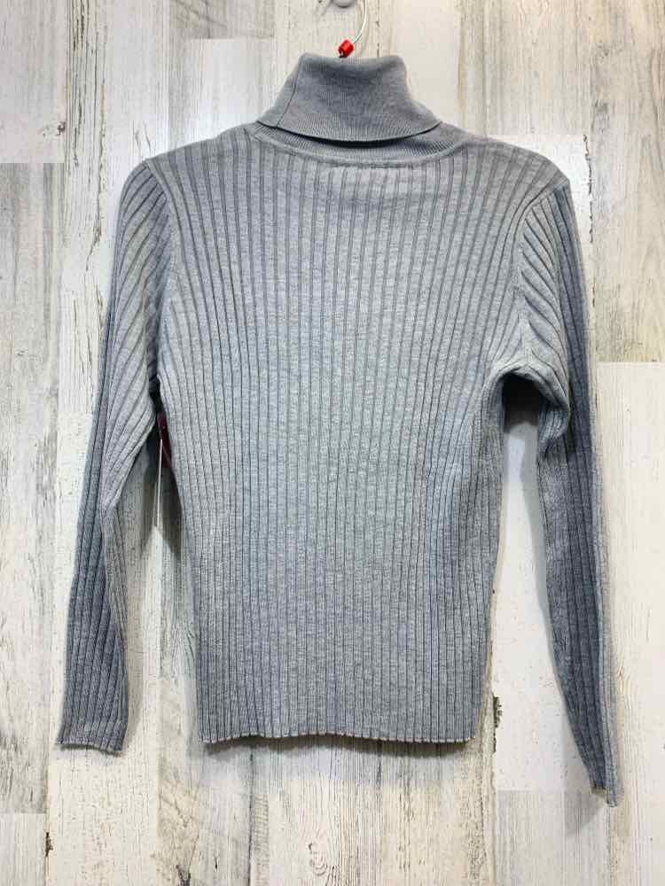 NWT NINE WEST Tops Size PM Gray RIBBED TURTLENECK Turtleneck
