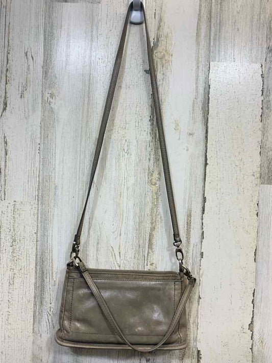 PRE-OWNED HOBO DARK GRAY Purse/SMALL MULTI POCKET DOUBLE STRAP