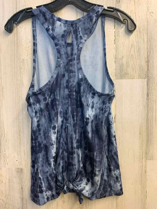 PRE-OWNED OLD NAVY ACTIVE Activewear Size XS BLU/WHT TIE DIE SLEEVELESS TOP