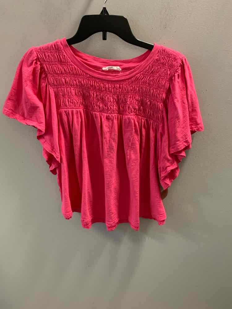 MITTOSHOP Tops Size M Pink SHORT SLEEVES TOP