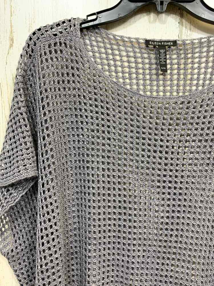 PRE-OWNED EILEEN GRAY OPEN-KNIT TUNIC SWEATER