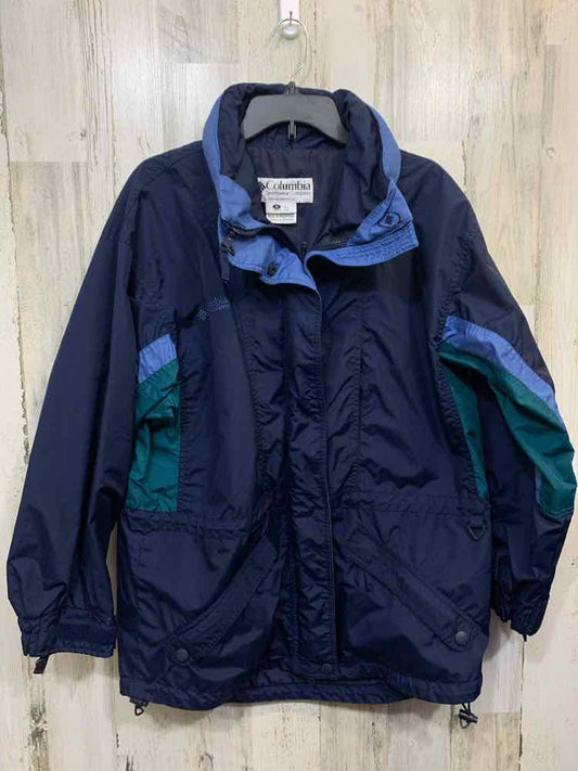 PRE-OWNED COLUMBIA JACKETS / COATS Size L BLUE/GREEN 2 TONE JACKET Jacket/NAVY/