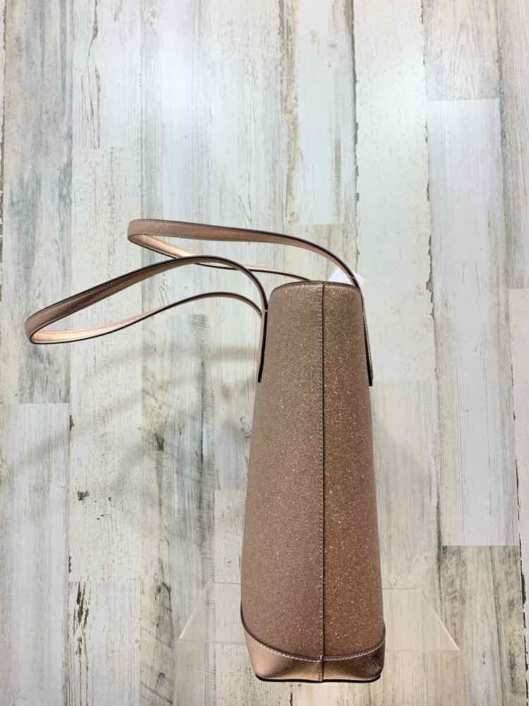 GOLD KATE SPADE GLITTER TINSEL TOTE