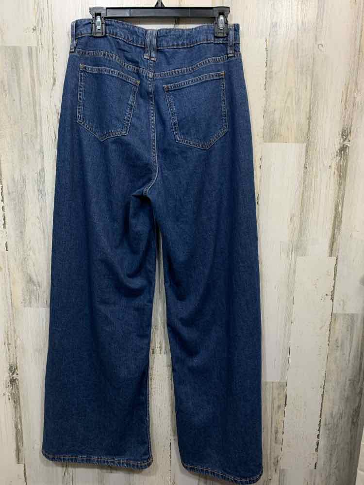 NWT Size 6 ON 34TH BOTTOMS Blue Denim WIDE LEG Jeans