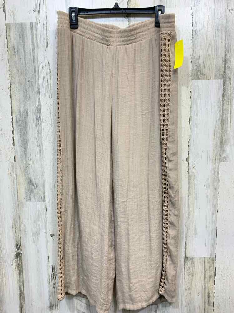PRE-OWNED Size XL NEW DIRECTIONS BOTTOMS NUDE Solid Pants/STRETCH WAIST WITH SID