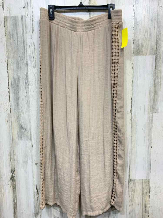 PRE-OWNED Size XL NEW DIRECTIONS BOTTOMS NUDE Solid Pants/STRETCH WAIST WITH SID