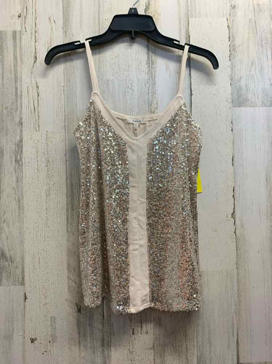 NWT MAURICES Tops Size XS Taupe SEQUINED TANK TOP Tank Top/TAUPE SEQUINED TANK T