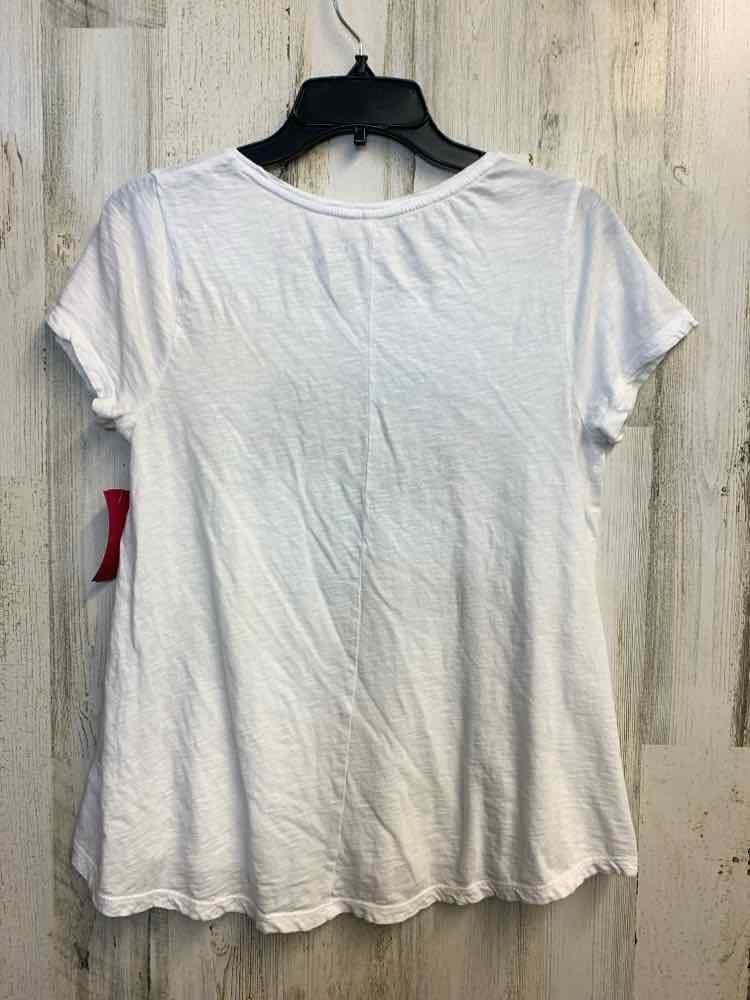 CROWN & IVY Tops Size S WHT/AQUA/BLK/PNK ELEPHANT T-SHIRT T-shirt
