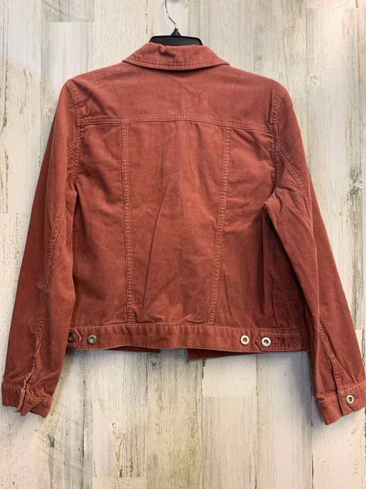 PRE-OWNED BASS JEANS JACKETS / COATS Size M MAUVE Corduroy Solid JACKET Jacket/M
