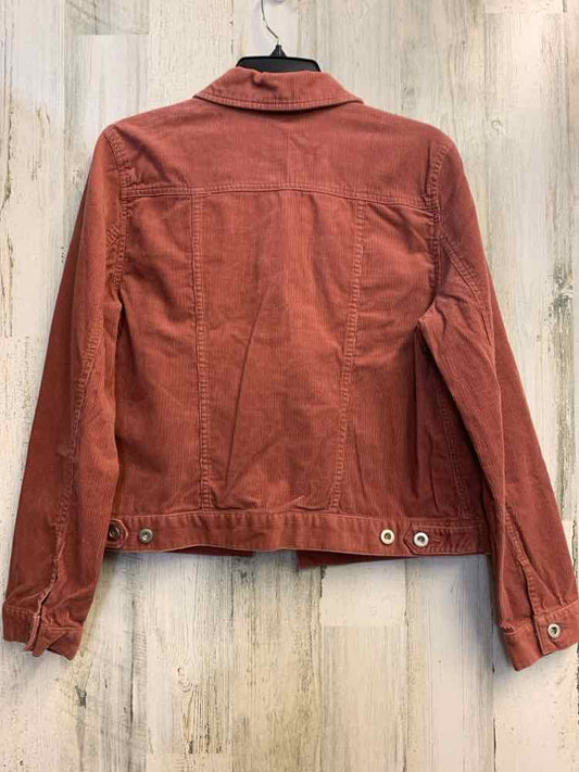 PRE-OWNED BASS JEANS JACKETS / COATS Size M MAUVE Corduroy Solid JACKET Jacket/M