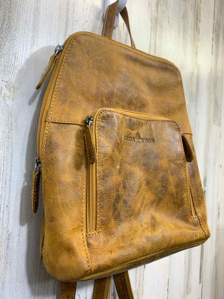 PRE-OWNED GREENWOOD CAMEL COLOR BACKPACK
