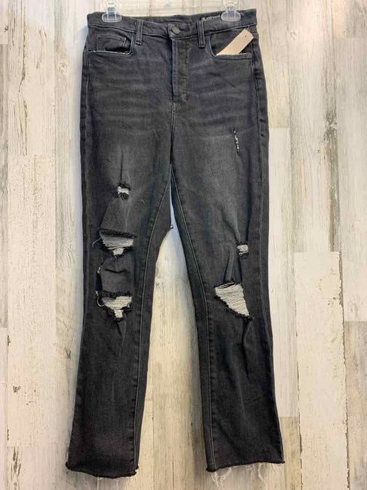 PRE-OWNED Size 6 BLANK NYC BOTTOMS Black Denim DENIM Solid JEANS Jeans/BLACK DEN