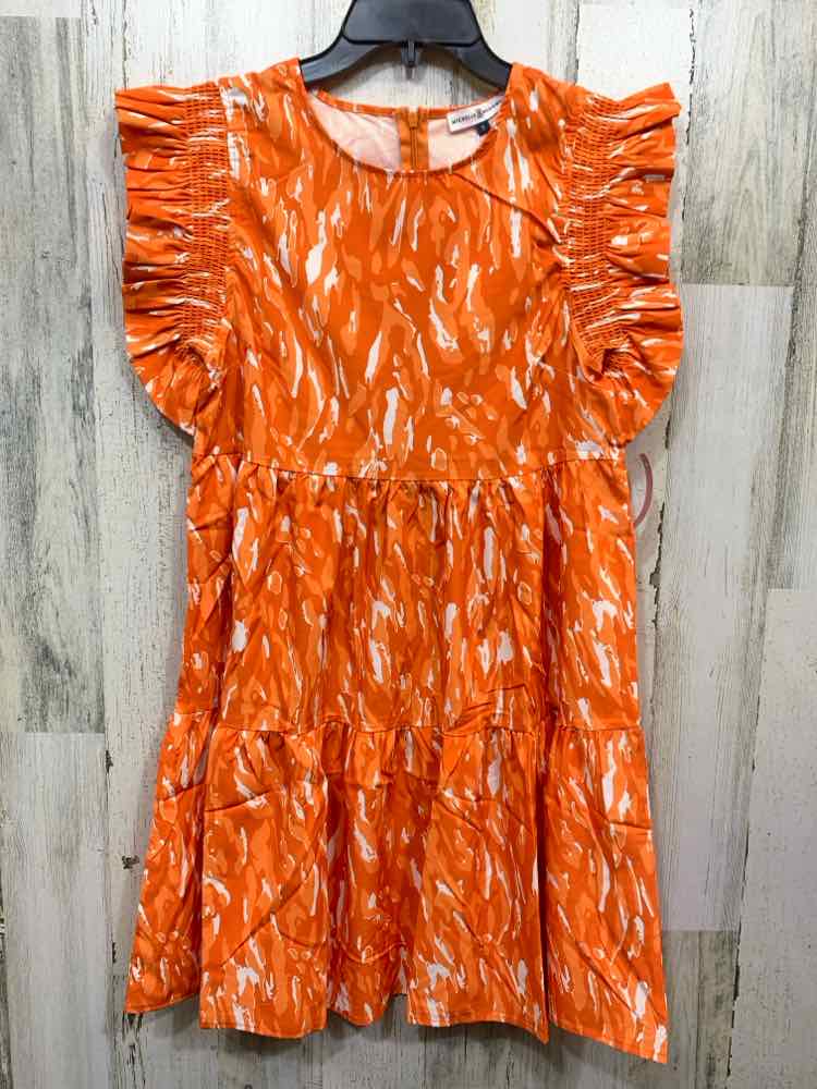 NWT MICHELLE MCDOWELL Dresses and Skirts Size S Orange Camoflage Dress