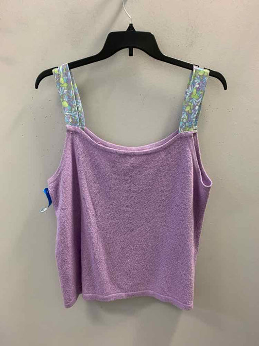 CJ BANKS PLUS SIZES Size 1X Lavender SLEEVELESS TOP