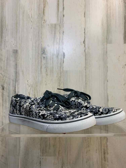 PRE-OWNED NAVIG8 SHOES Shoe Size 7 GRAY/WHT/BLK Floral Shoes
