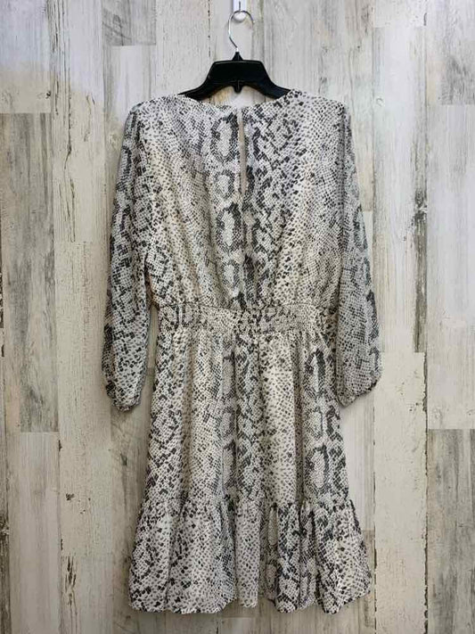 NWT J CREW Dresses and Skirts Size M WHT/GRAY SNAKESKIN LONG SLEEVES Dress