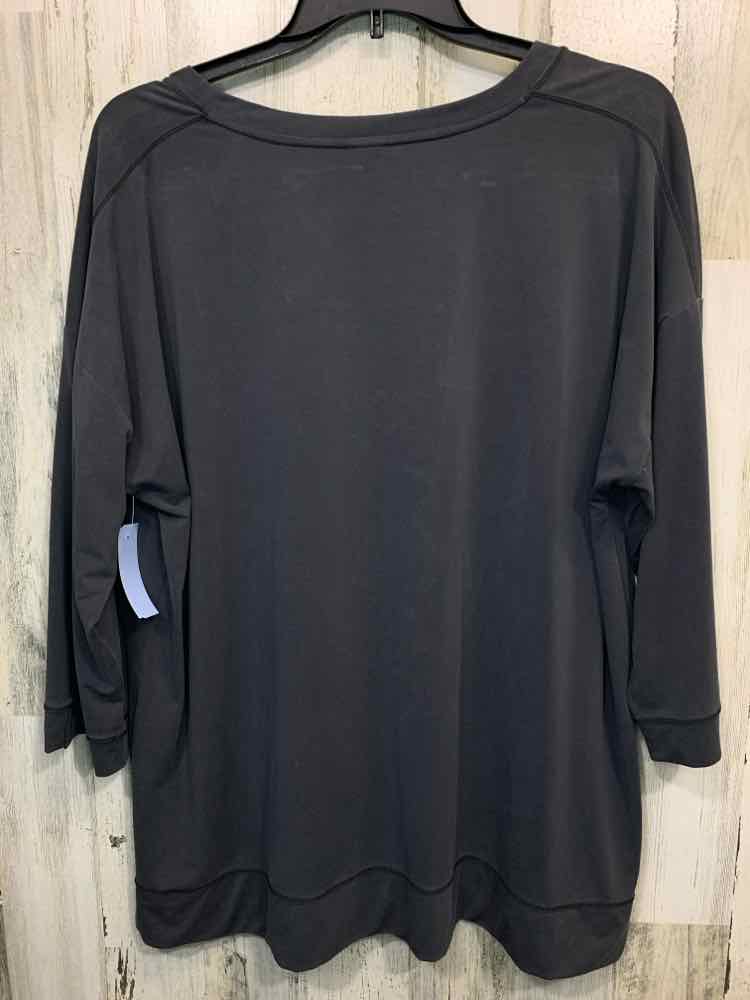 PRE-OWNED CHICO'S Size 20/22 Tops Gray HALF SLEEVE Shirt