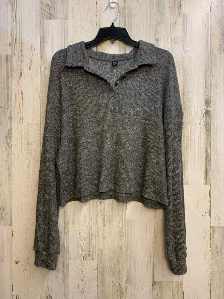 SHEIN Tops Size XL Charcoal HEATHER LONG SLEEVES TOP