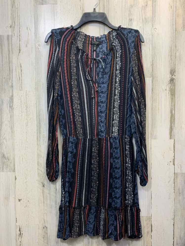 JESSICA SIMPSON Dresses and Skirts Size XS BLK/PINK/BLU/BRN Stripe Dress