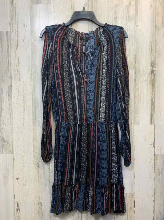 JESSICA SIMPSON Dresses and Skirts Size XS BLK/PINK/BLU/BRN Stripe Dress
