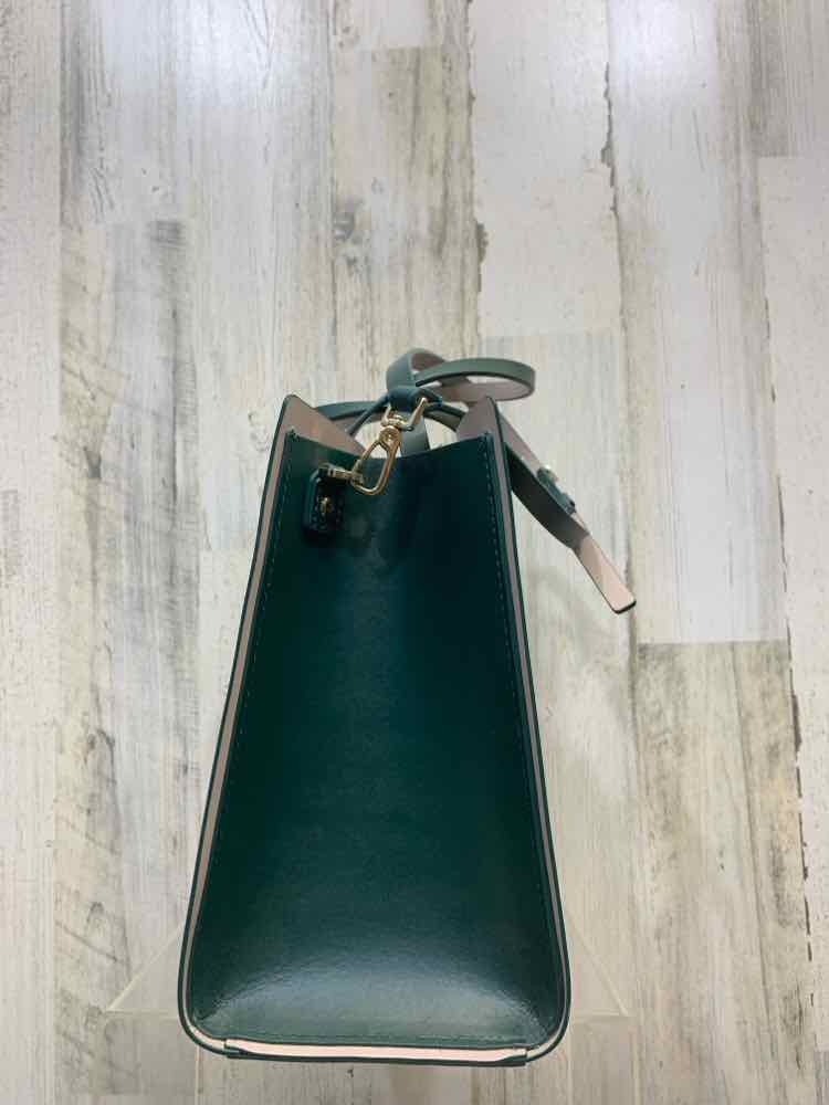 PRE-OWNED KATE SPADE Forest Green Handbag/FORREST GREEN SMALL TOTE