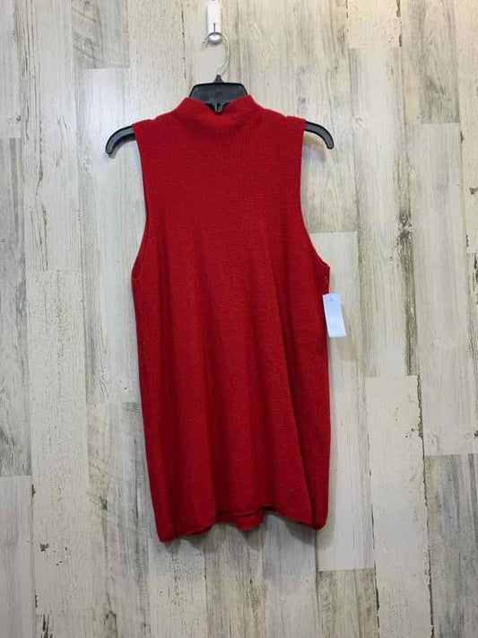 PRE-OWNED ANNA & AVA Tops Size One Size Red SLEEVELESS TOP