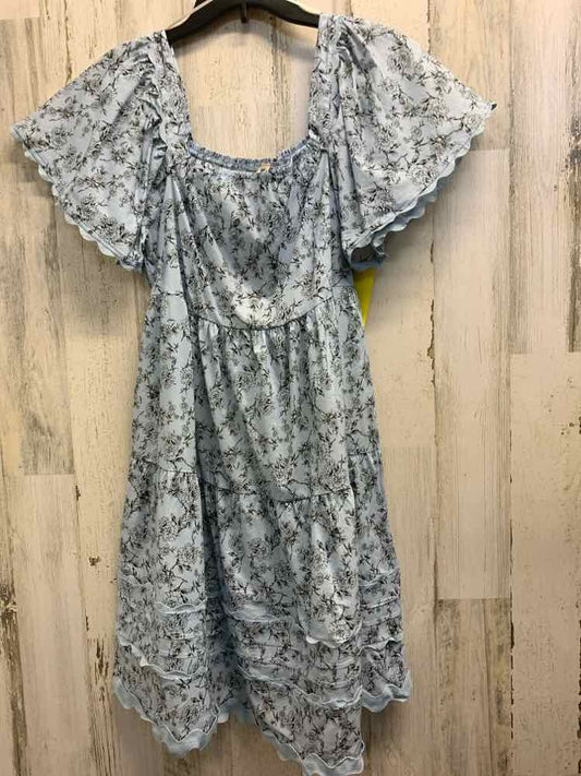 NWT UMGEE Dresses and Skirts Size S BLUE/BLACK Floral TIERED Dress/BLUE/BLACK FL