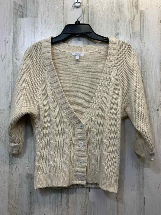 DELIA'S Tops Size XS Cream 3/4 LENGTH Cardigan