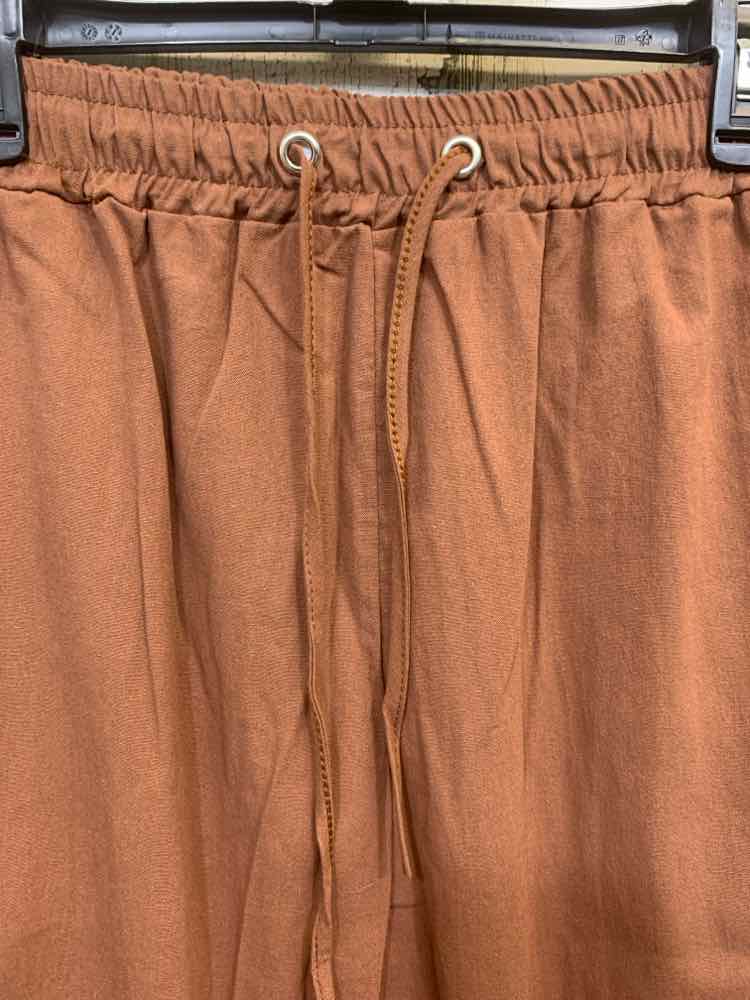 PRE-OWNED Size XL Brown Solid BOOT CUT Pants/BROWN BOOT-CUP PANTS