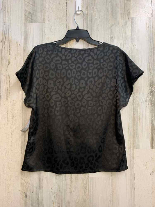 SHEIN Tops Size S Black LEOPARD SHORT SLEEVES TOP