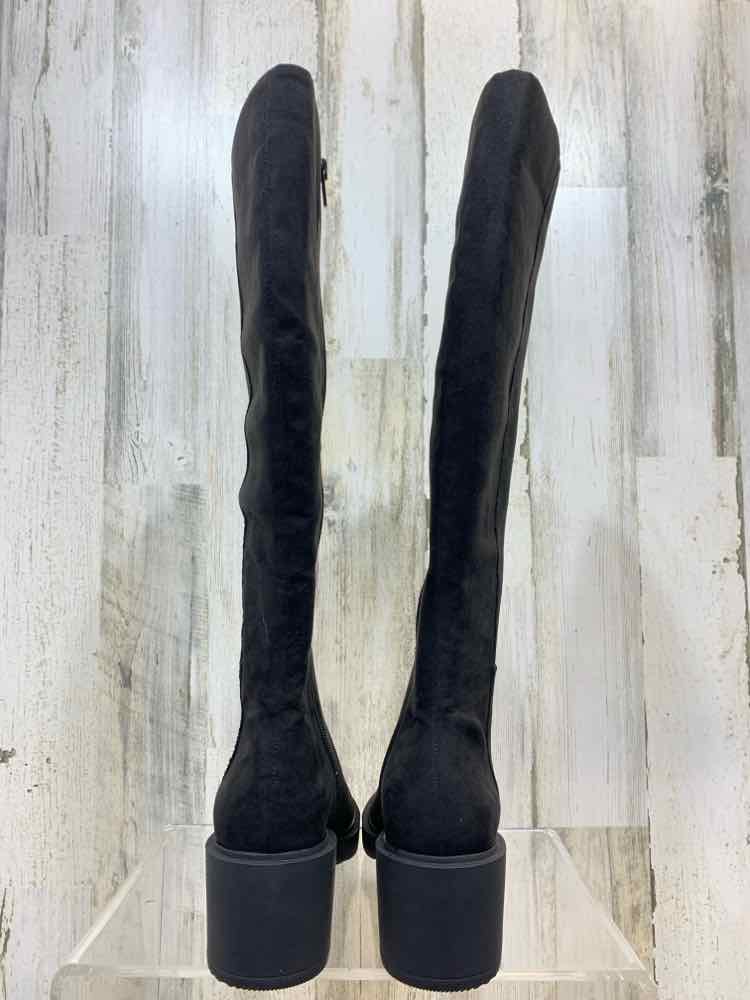 NWT INC SHOES Shoe Size 6 Black Solid CALF LENGTH Boots/BLACK CALF LENGTH BOOT