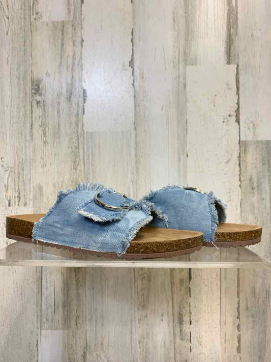 PRE-OWNED SUGAR SHOES Shoe Size 10 BLUE/TAN Shoes