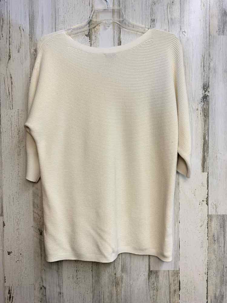 PRE-OWNED TALBOTS PLUS SIZES Size 2X OFF WHITE LONG SLEEVES TOP/RIBBED SWEATER