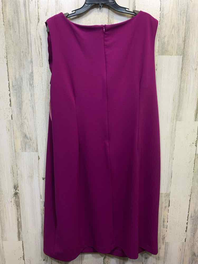 PRE-OWNED RONNI NICOLE Dresses and Skirts Size 22W Purple Solid SHEATH Dress/PUR