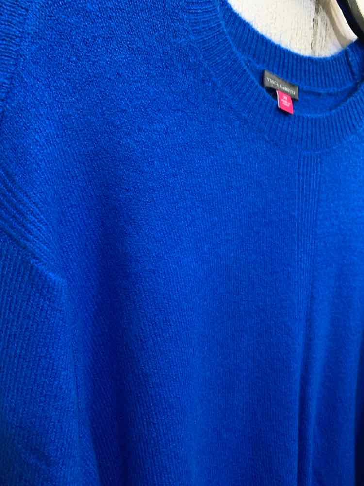 NWT VINCE CAMUTO Size 2X PLUS SIZES Blue RIB KNIT LONG SLEEVES SWEATER