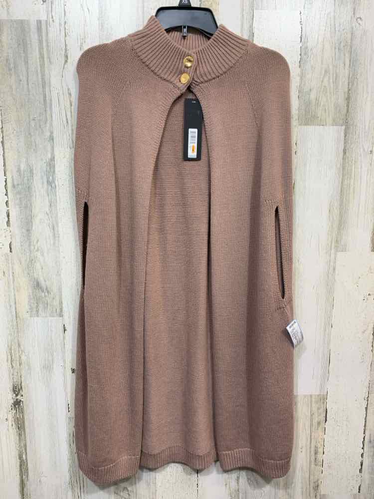 NWT DONNA KARAN Size S JACKETS / COATS MAUVE Solid SLEEVELESS Cardigan