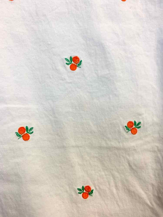 PRE-OWNED Size 8 TALBOTS BOTTOMS White ORANGES Pants