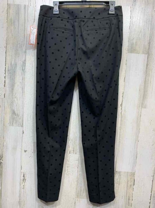PRE-OWNED TALBOTS Size 6 BOTTOMS Black Polka Dot ANKLE Pants