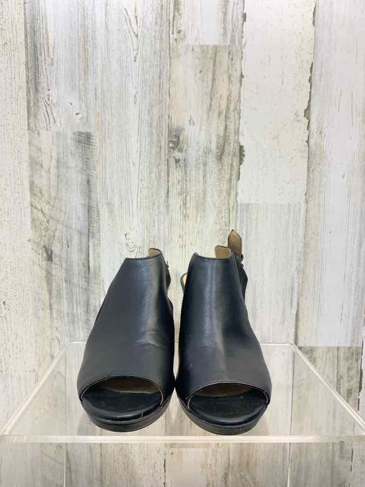 PRE-OWNED Black Size 7.5 Shoes/BLACK SLING BACK HIGH-HEEL. ADJUSTABLE STRAP