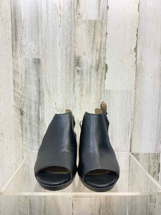 PRE-OWNED Black Size 7.5 Shoes/BLACK SLING BACK HIGH-HEEL. ADJUSTABLE STRAP