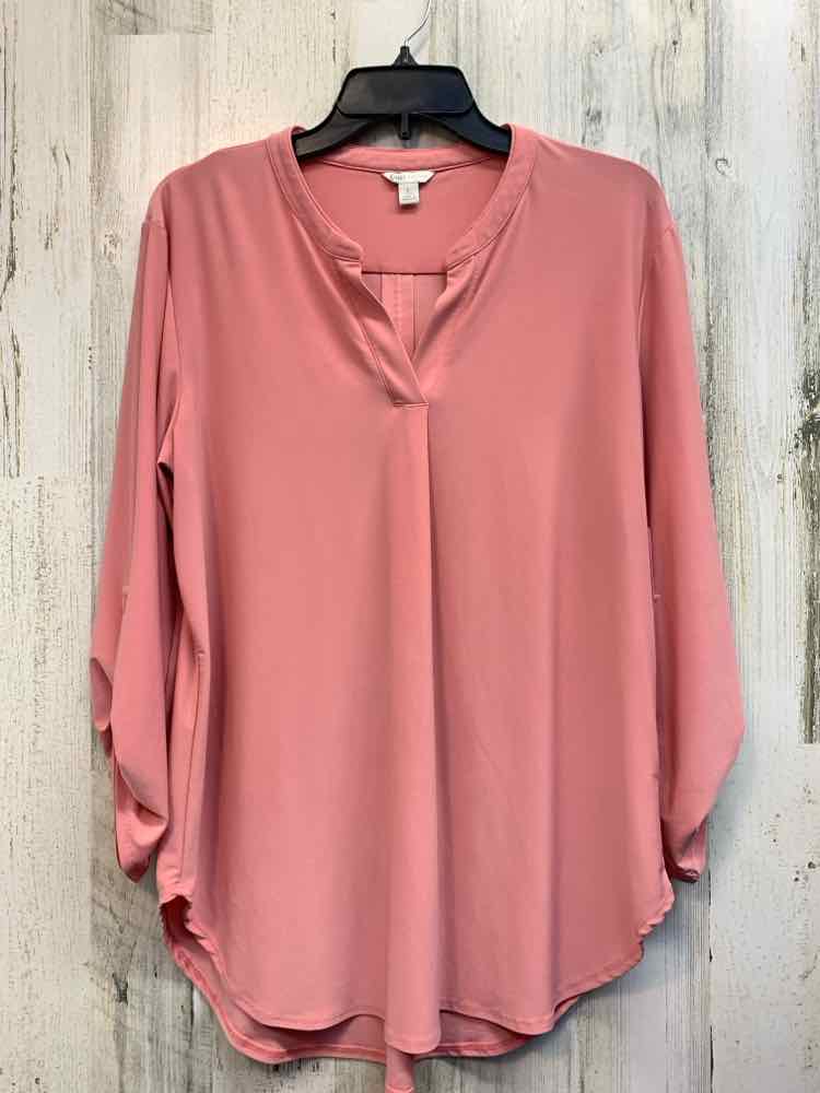 CATO Tops Size L Pink 3/4 LENGTH TOP