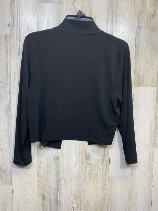 CALVIN KLEIN Shawl/OPEN FRONT BLACK LONG SLEEVE SHAWL
