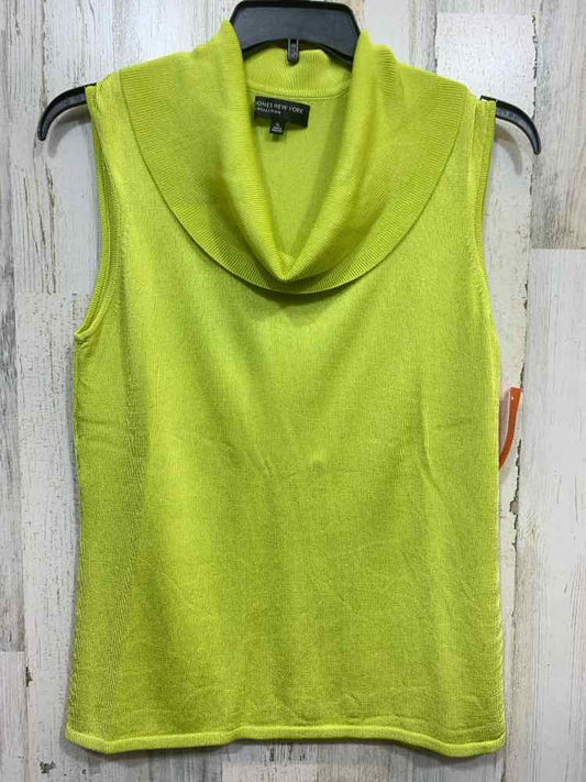 PRE-OWNED JONES NEW YORK Size XL Tops Lime Green SLEEVELESS COWL NECK Blouse