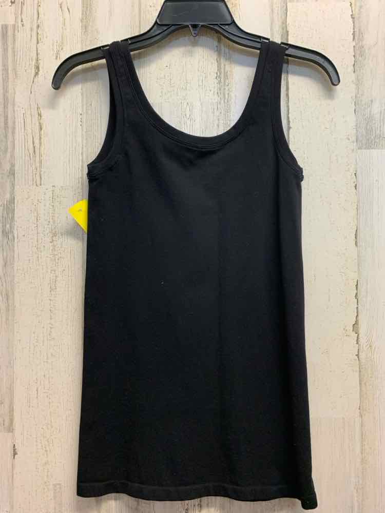 PRE-OWNED BORDEAUX Tops Size One Size Black Solid TANK TOP Tank Top/BLACK TANK T