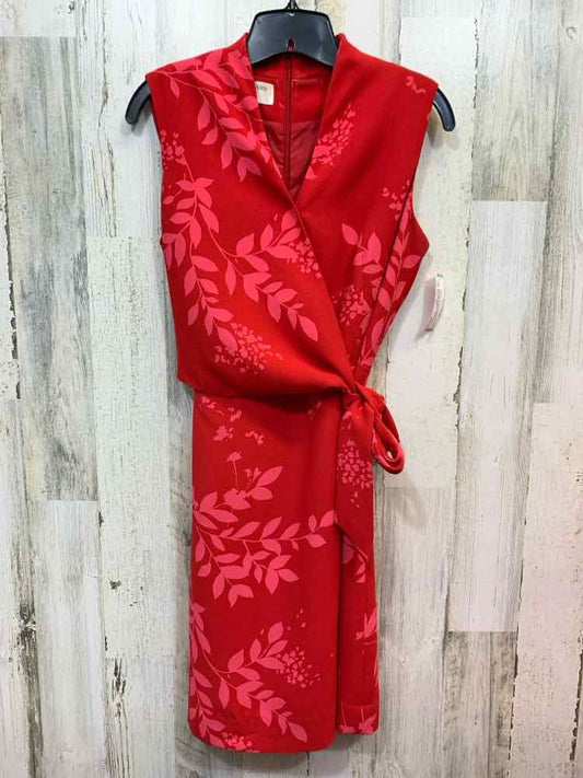 PRE-OWNED JONES NEW YORK Dresses and Skirts Size 12P RED/PINK TROPICAL Dress/RED