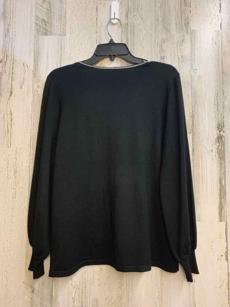 NWT CHICOS Tops Size 1 Black LONG SLEEVES TOP