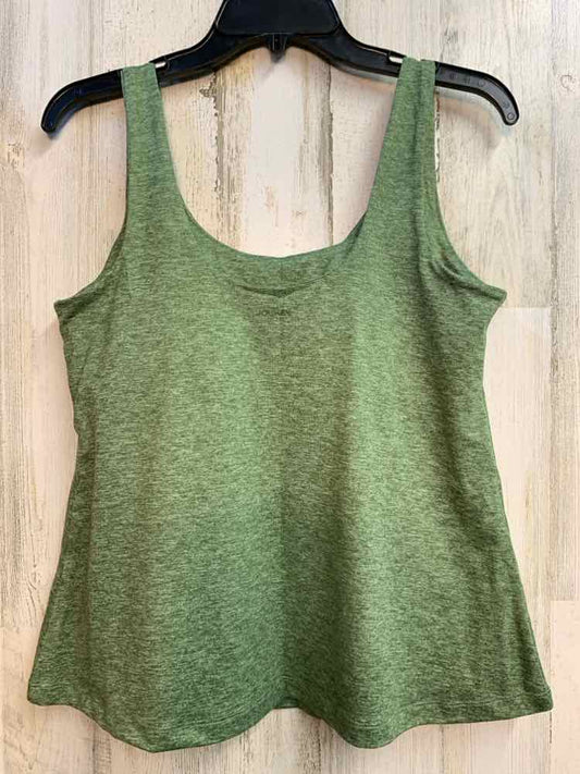 NWT JOCKEY Activewear Size L Green SLEEVELESS TOP